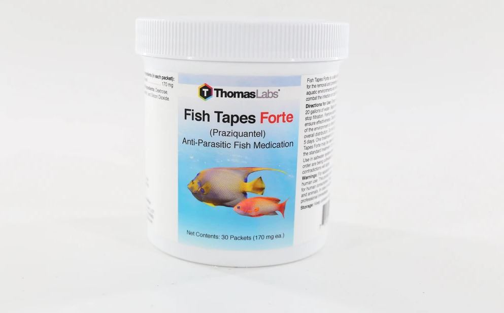 Fish Tapes Forte - Praziquantel 170 mg Powder Packets (30 Count)